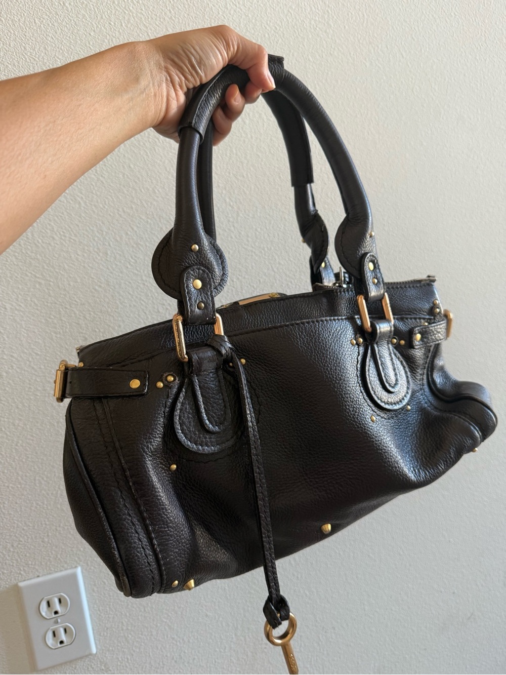 Chloe Paddington Dark Brown Handbag with Gold Hardware - Picture 5 of 12